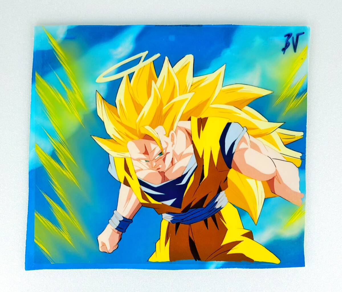 セル画 原画 ドラゴンボール ジース 当時物 中古】□セル画226 背景画付/ドラゴンボールZ 悟空 天使の輪□原画付の