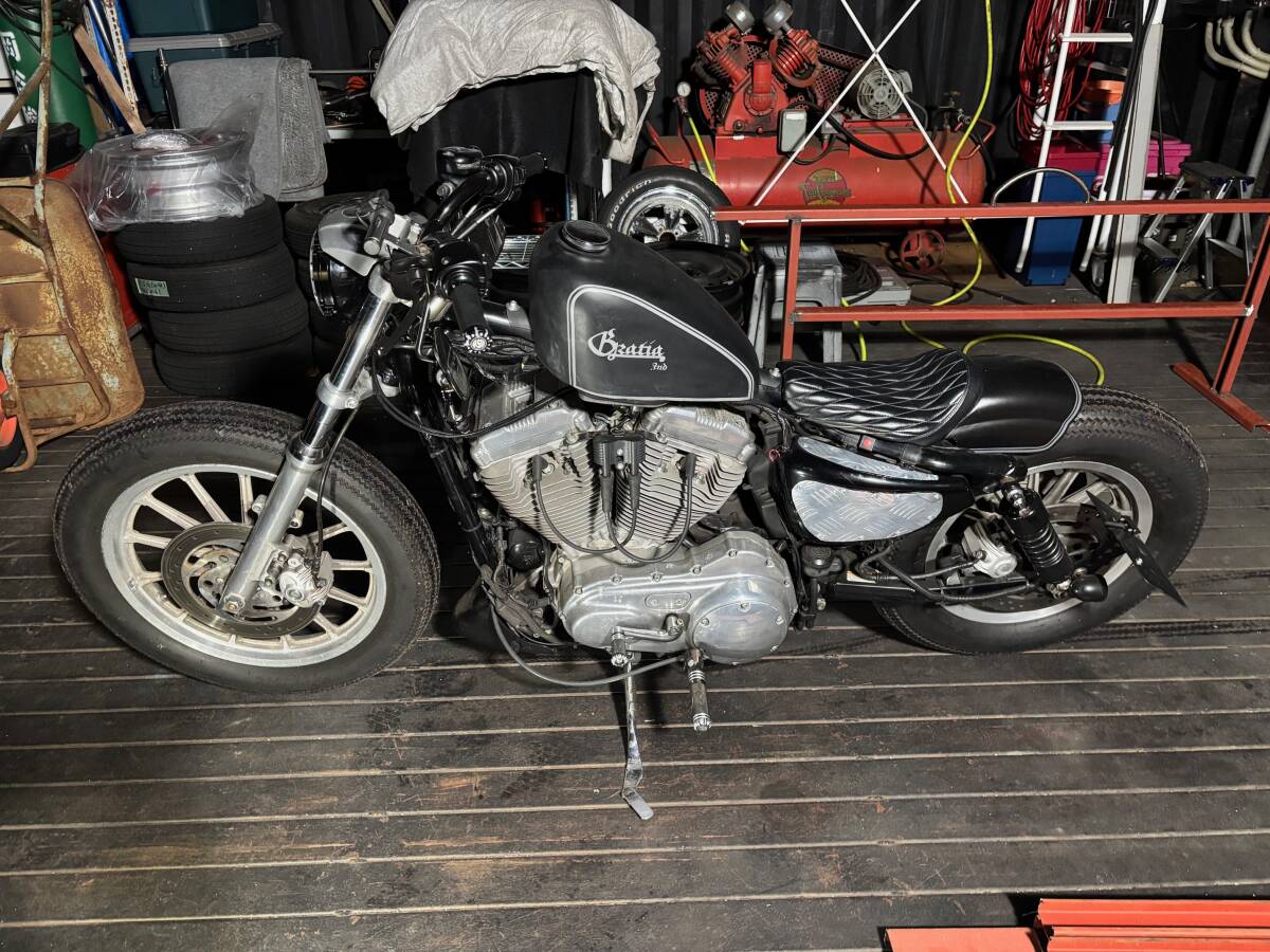 ヴィンテージ調☆HARLEY DAVIDSON ピンナップガール パブミラー