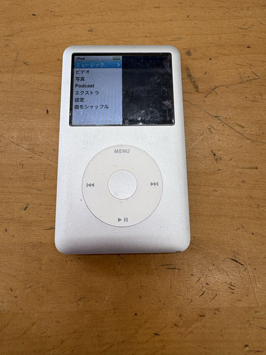 【f192】Appleアップル iPod classic A1238 120GB シルバー 6.5世代 音楽再生 ビデオ 6th Gen Silver Music Player Video Media Classicの1番目の画像