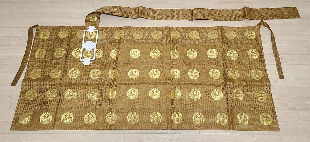 日蓮宗 七条袈裟 紫色 夏用 08) 鳳凰丸紋 吉田法衣店謹製 僧侶仏教仏具