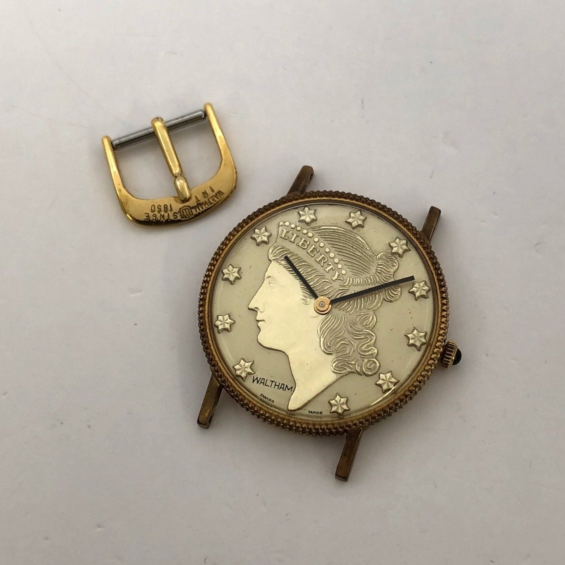 7483 ウォルサム WALTHAM コインウォッチ ダブルイーグル 20ドル金貨