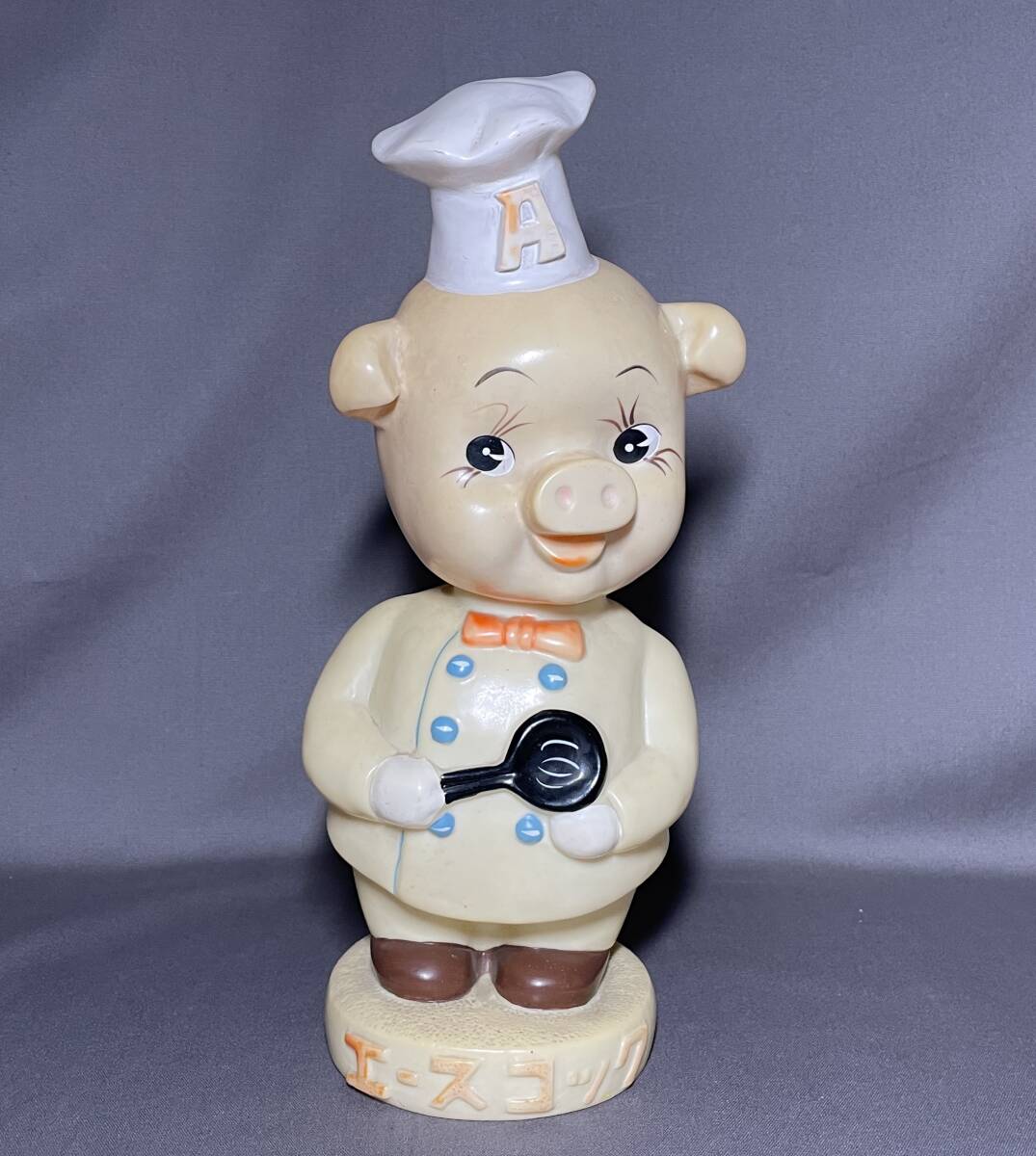 1983 新潟博覧会 キャラクター「パクちゃん」特大サイズ ソフビ 貯金箱