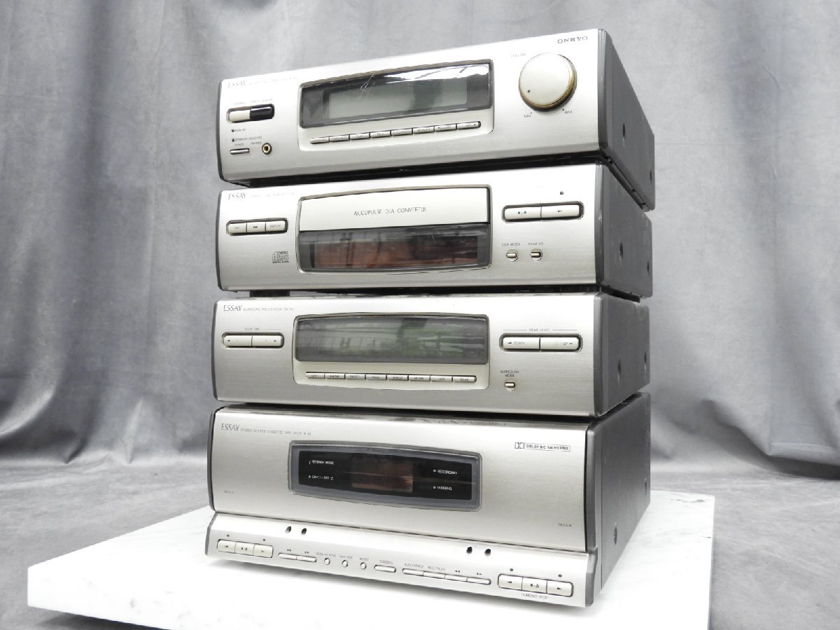 ONKYO オンキョー コンポESSAY R-A7 C-A7 EQ-A5 ジャンクの落札情報