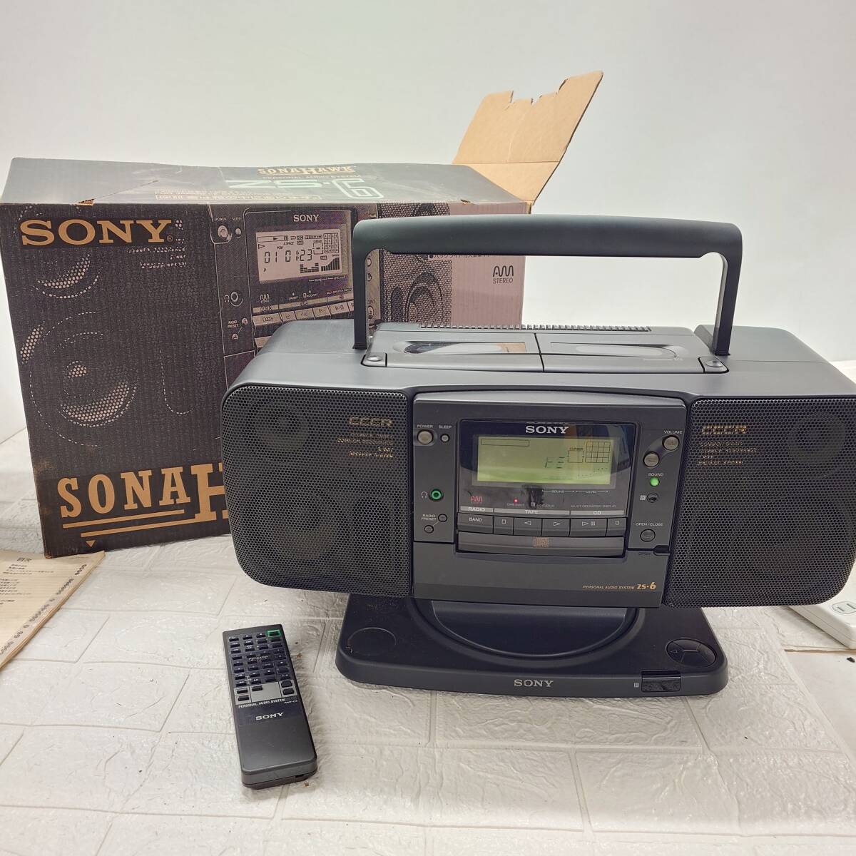☆美品☆ SONY ZS-6 SONAHAWK ソナホーク バブルラジカセ ソニー