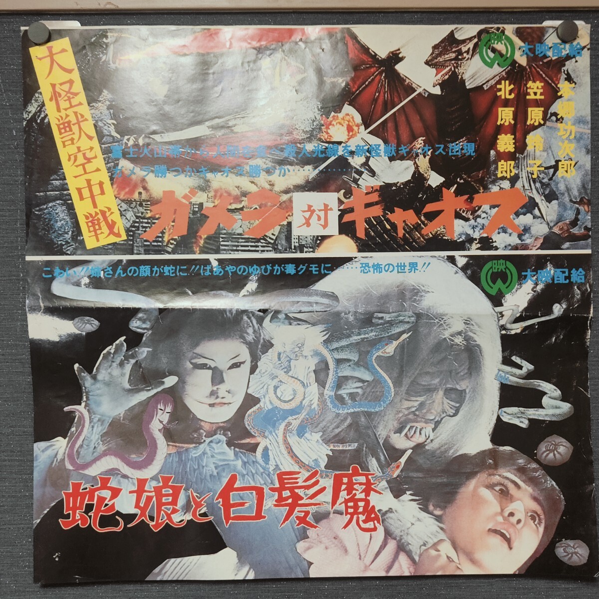1960年代 当時物 未使用 大映 映画 大怪獣空中戦 ガメラ対ギャオス