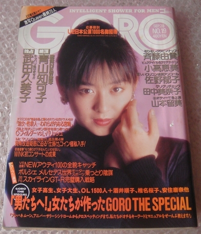 青山知可子 写真集『亜熱帯』GORO特別編集 激写文庫 1989年当時物 帯