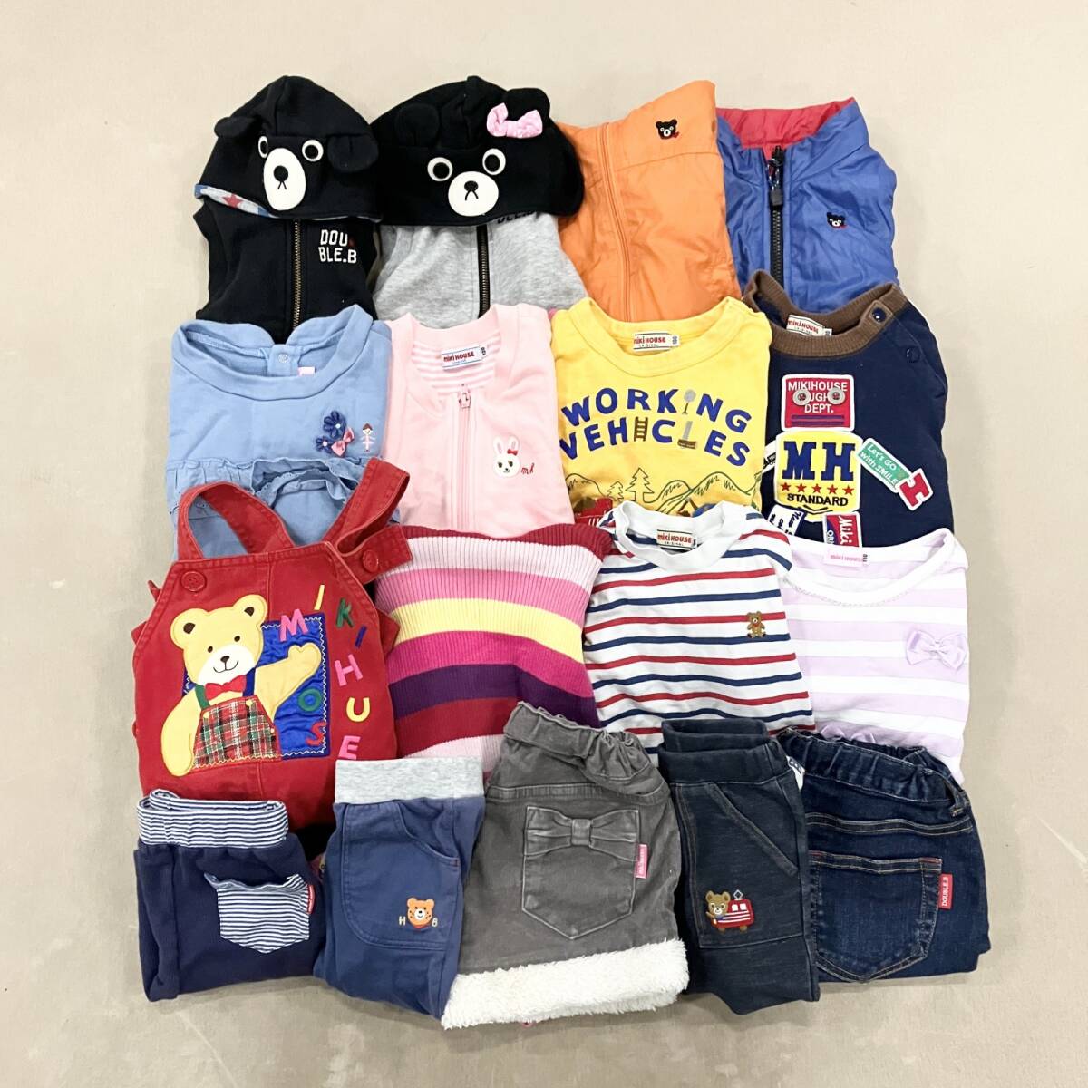 極美品 希少柄 MIKI HOUSE 半袖アロハシャツ メンズM 開襟 おもちゃ総 