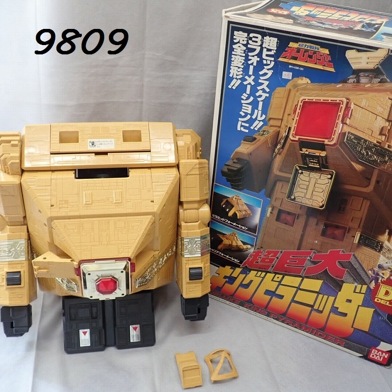1995年超力戦隊オーレンジャー箱付当時物レッドフィギュア超力変身顔が