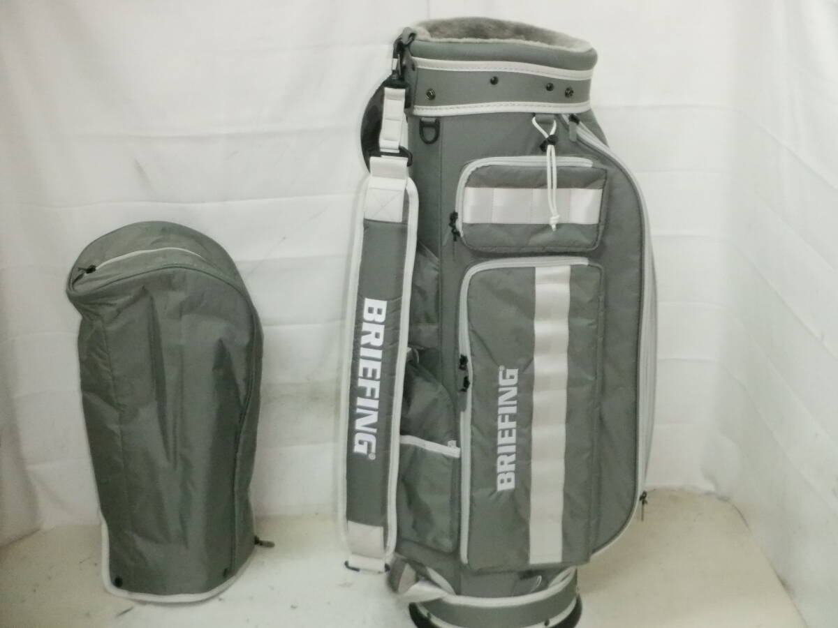 美品 BRIEFING BEAMS GOLF 別注 デッキグリーン キャディバッグ