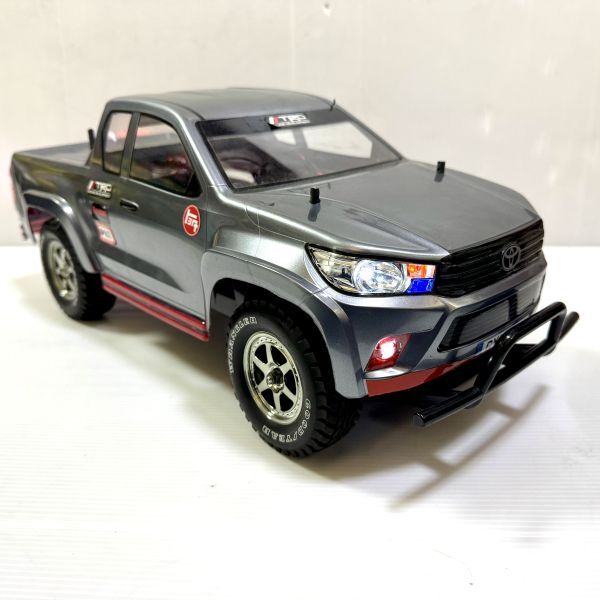 中古 タミヤLEDライトユニット付き ハイラックス エクストラキャブ塗装