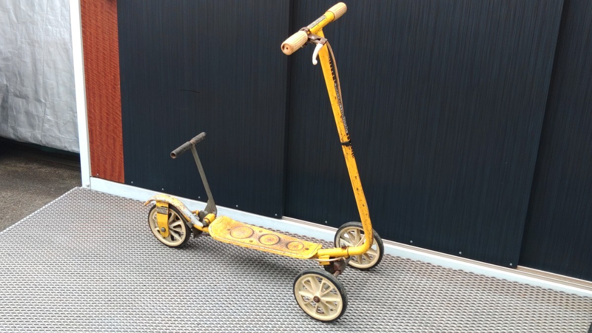 中古】ホンダ ローラースルーゴーゴー GOGO キックボード 黄 中古 美品