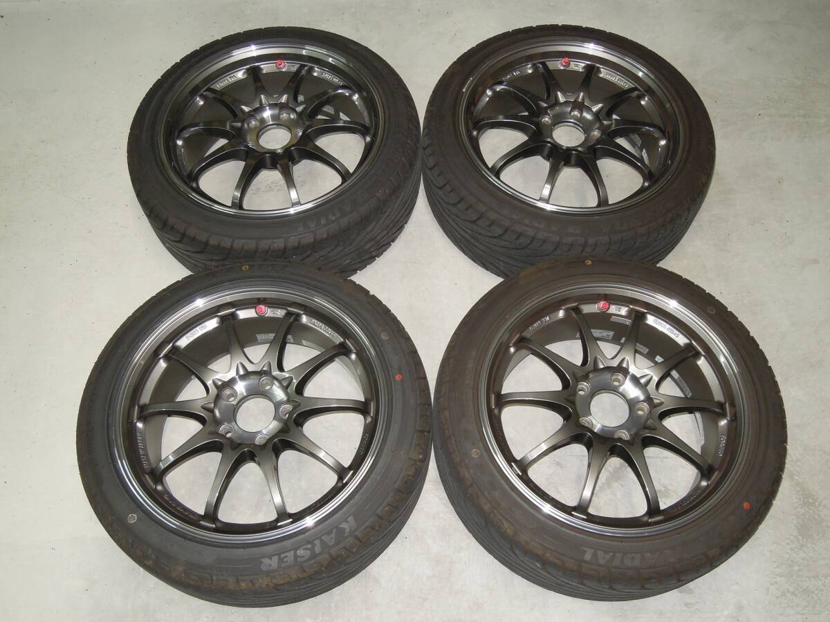 中古】RAYS GR-N PCD100 15インチ 7J +35 4H 4穴 volk racing GR.N 