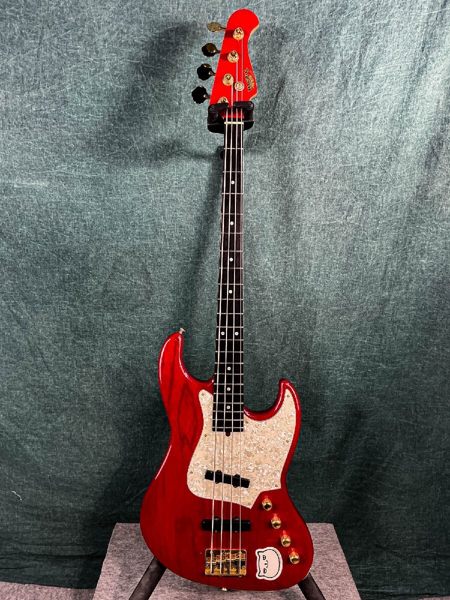 中古】Moon JJ-5 PINK Order Color 五弦ベース ピンク マッチング
