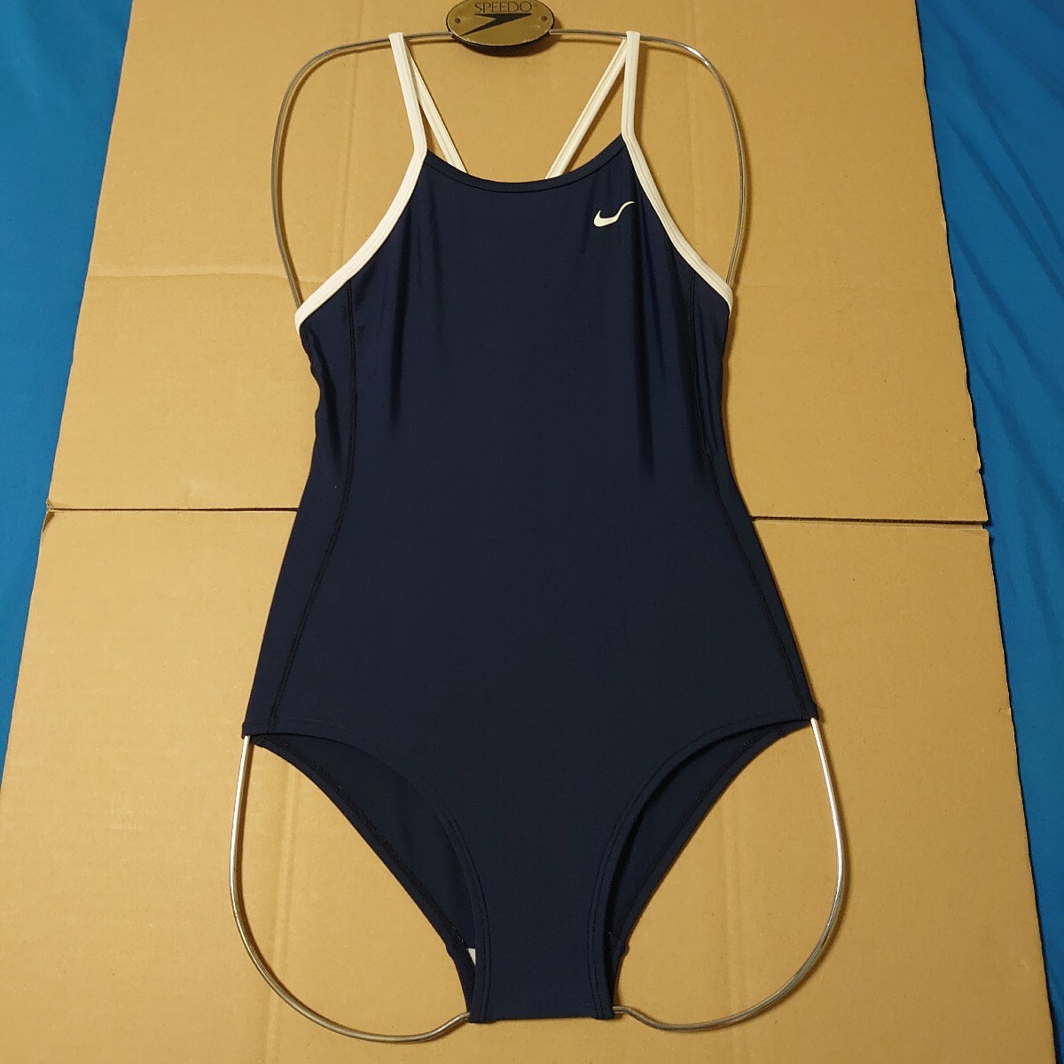 arena ARN-75w abl スポーツ　水着 L 新品】k1444-40□新品 箱付 arena アリーナ 青 白パイピング 女子