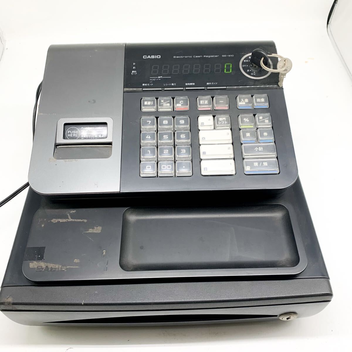 中古】CASIO レジスター TE-2600 【1】 カシオ ホワイト ネットレジ