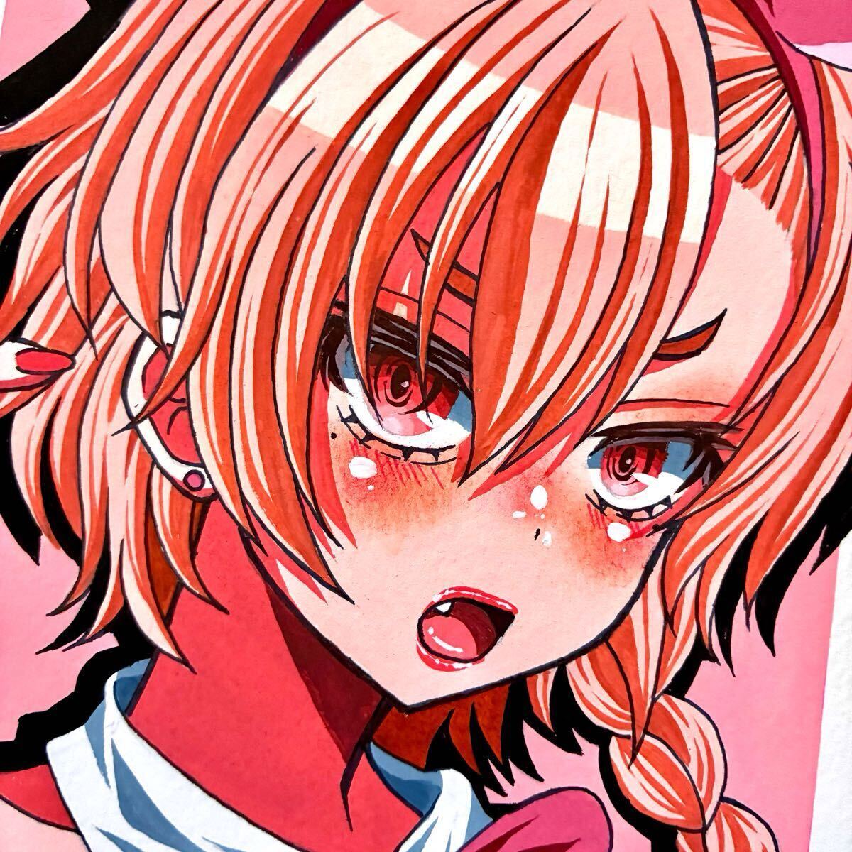 新品】同人手描きイラスト☆涼宮ハルヒ：「バニーガール」A4サイズの