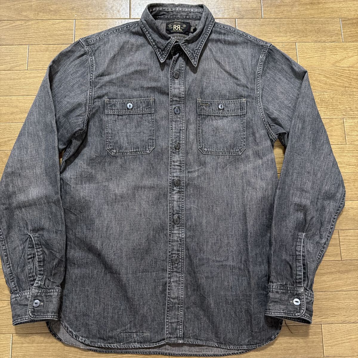 キムタク着 ☆美品☆ RRL ダブルアールエル シャンブレー シャツ