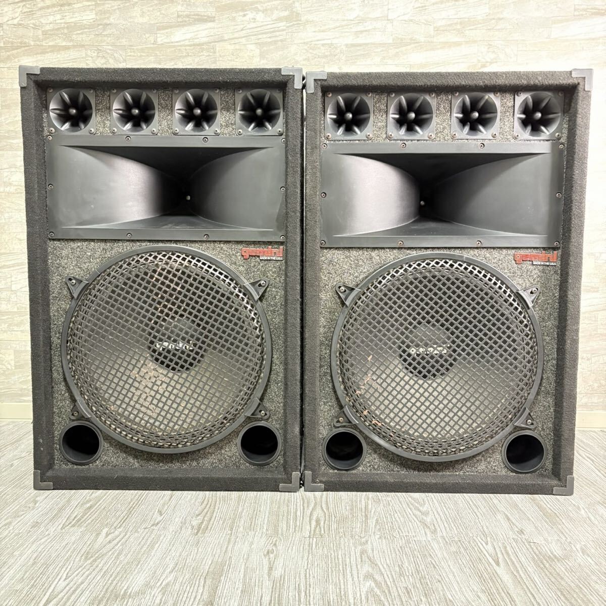 引取限定】gemini GSM-3055 PAスピーカー☆現状品の落札情報詳細