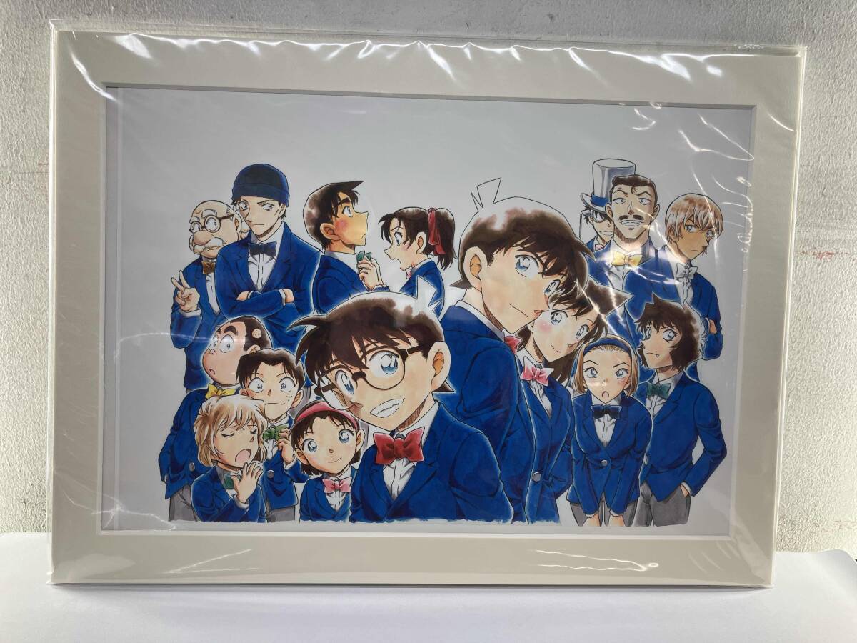 未使用】名探偵コナン 黒鉄の魚影 青山剛昌描き下ろし複製原画 応募者