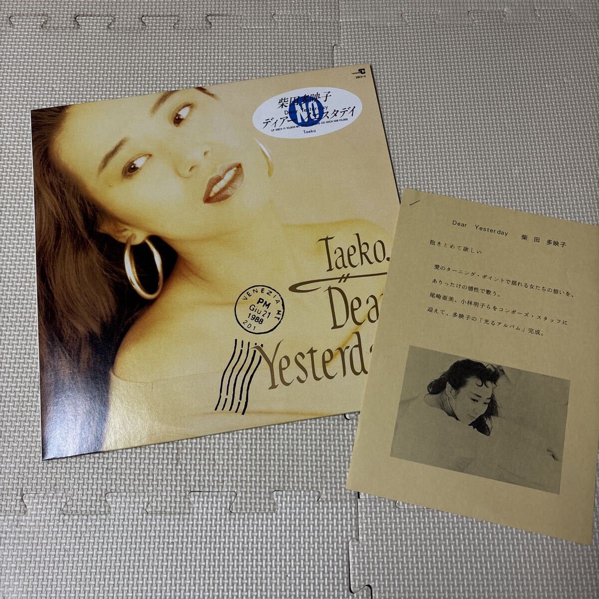 柴田多映子 / Dear Yesterday LP 和モノ シティーポップ Light Mellow