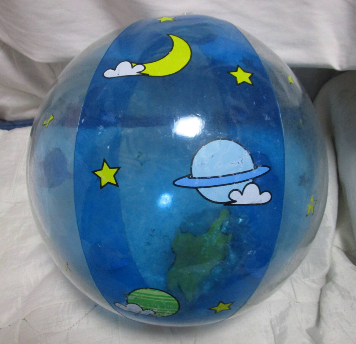 中古】昭和レトロ 60㎝ ビーチボール 中古 空気ビニール製の落札情報