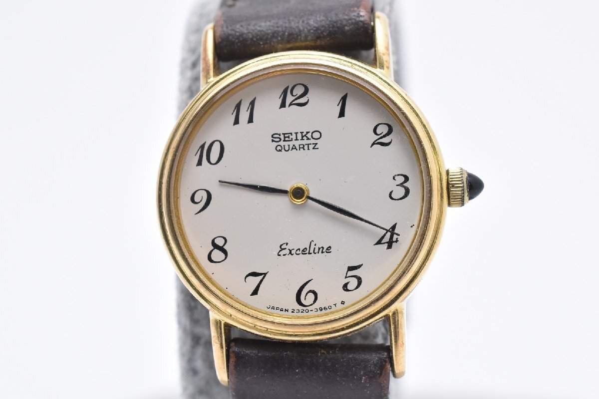 セイコー SEIKO エクセリーヌ EXCELINE 2J41-5A00 18KT ゴールド 時計