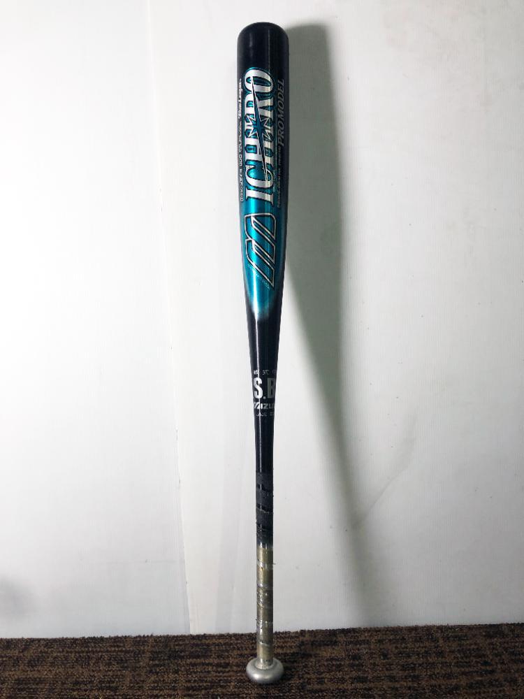 中古】ミズノ ビューリーグ 軟式 少年用 金属バット イチローモデル