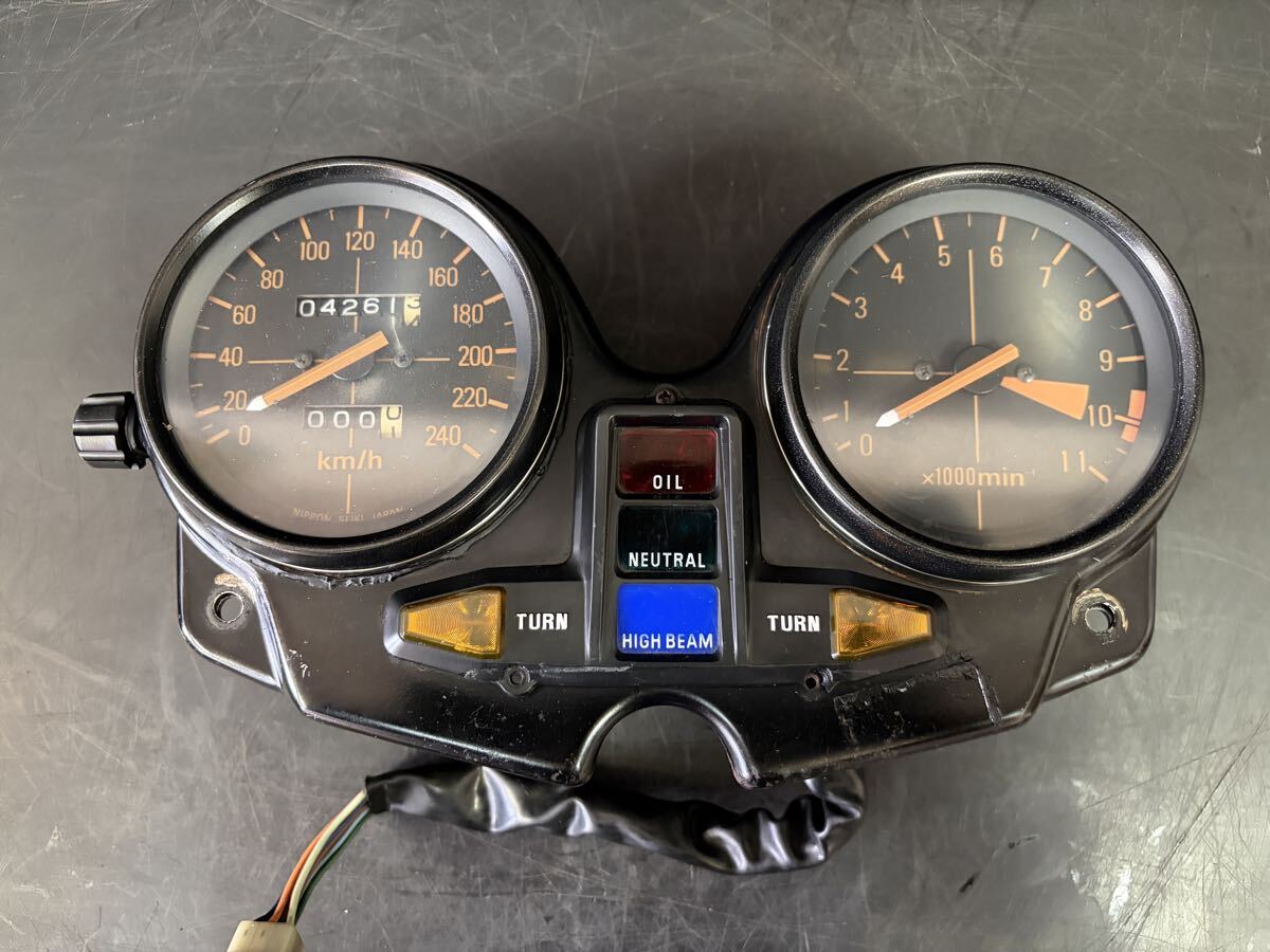 中古】V-MAX☆純正 フルスケールメーター スピードメーター km/キロ