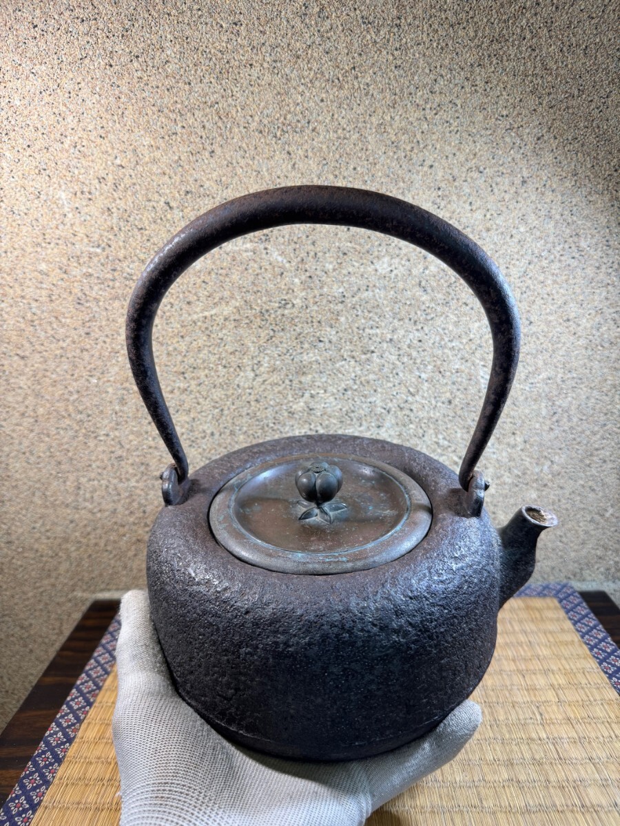時代 銅製 真向兎 兎文 釘隠し 6点 江戸明治時代 ☆旧家の整理品 ＜古