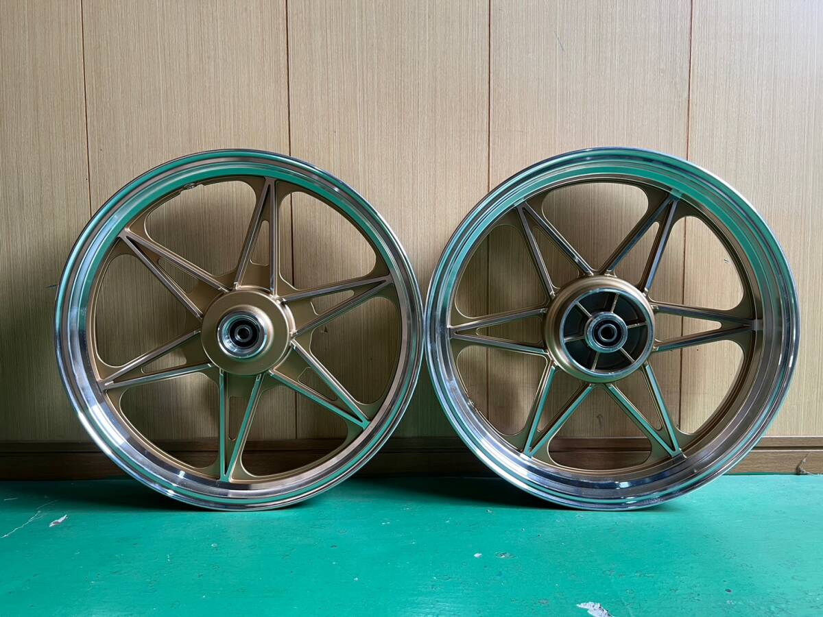 中古】VT250FC 前後ホイールセット！ ジェイド CBX仕様などにの落札