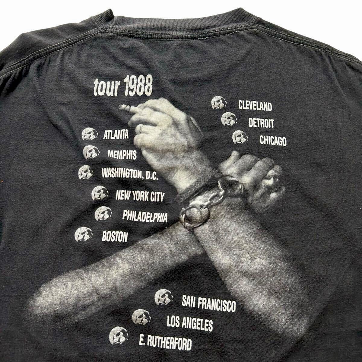 L☆キースリチャーズ☆80sビンテージTシャツ 88ローリングストーンズ