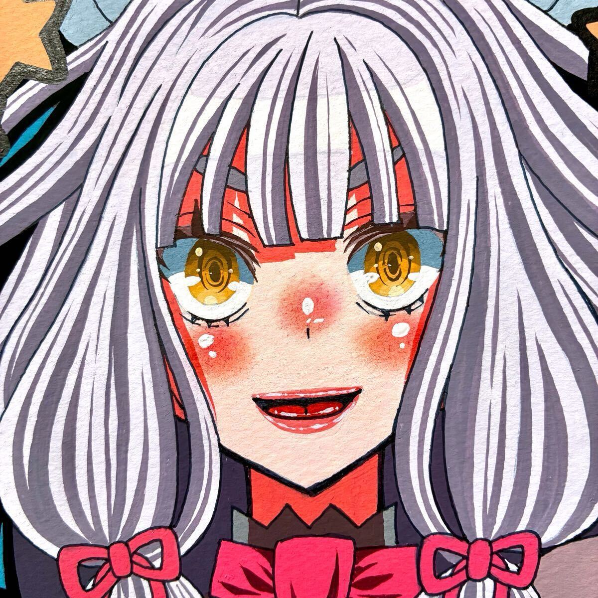 リクエスト 手描きイラスト オリジナル 版権 ラフ確認なし A4 ご覧