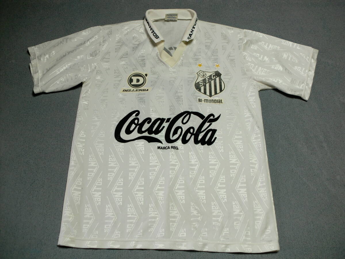 サントスfc santos fc ブラジル製 デレルバ DELLERBA 白 ホワイト 黒