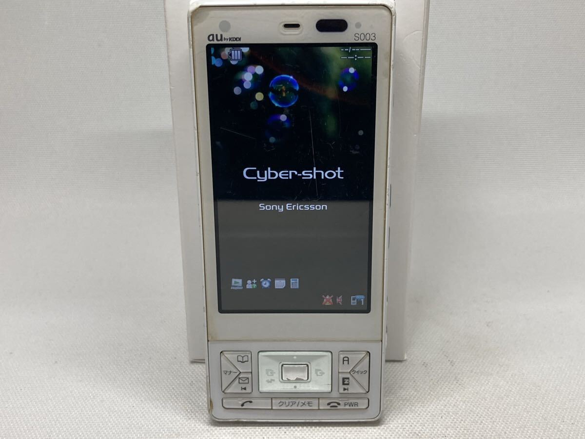 中古】au Cyber-shot S001 Sony Ericsson ガラケー 簡易動作確認