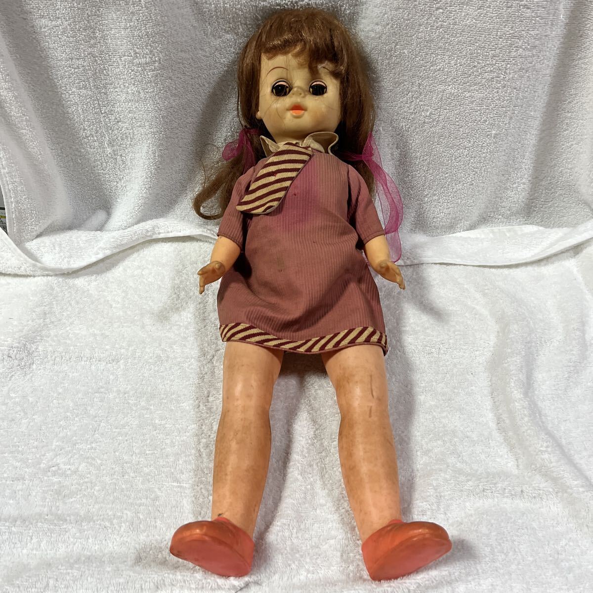 中古】【Y8S】セキグチ 抱き人形 マニー スリープアイ 昭和レトロ 人形