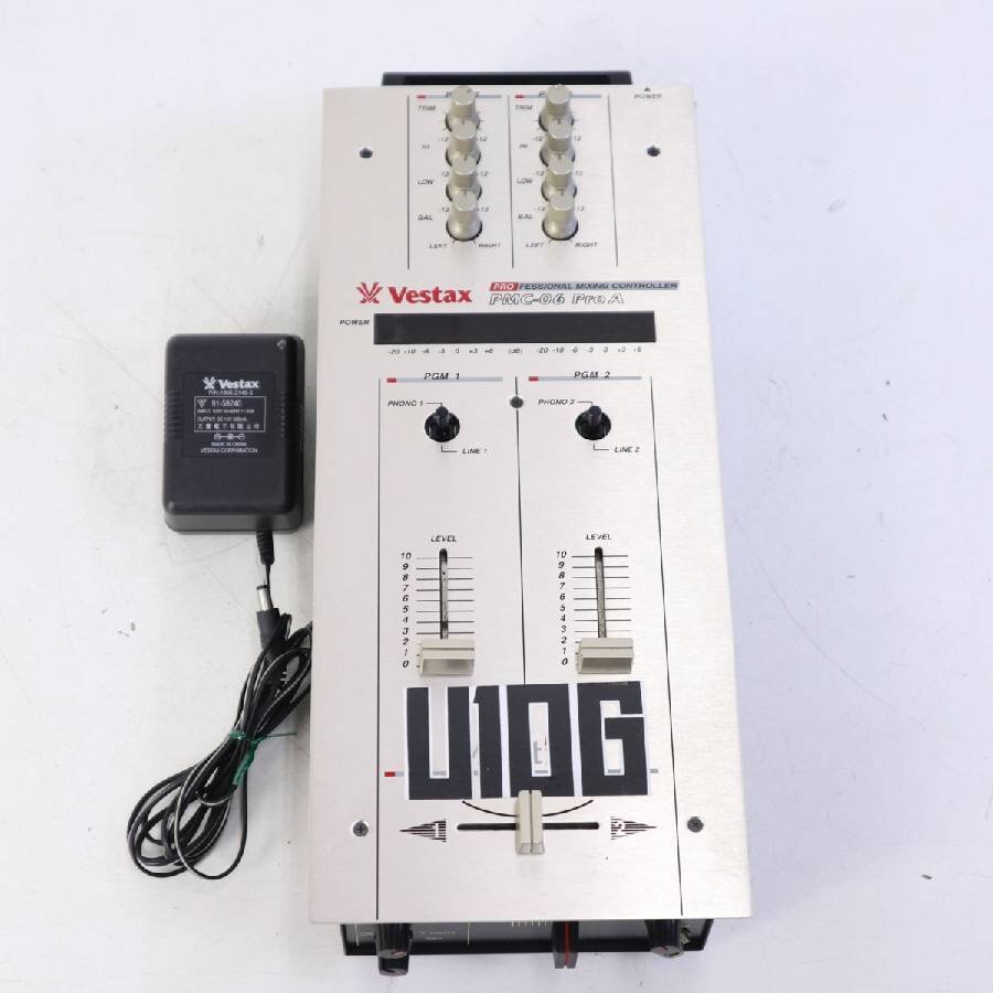 Vestax ベスタクス VMC-004XLu DJミキサー ACアダプター RCAケーブル