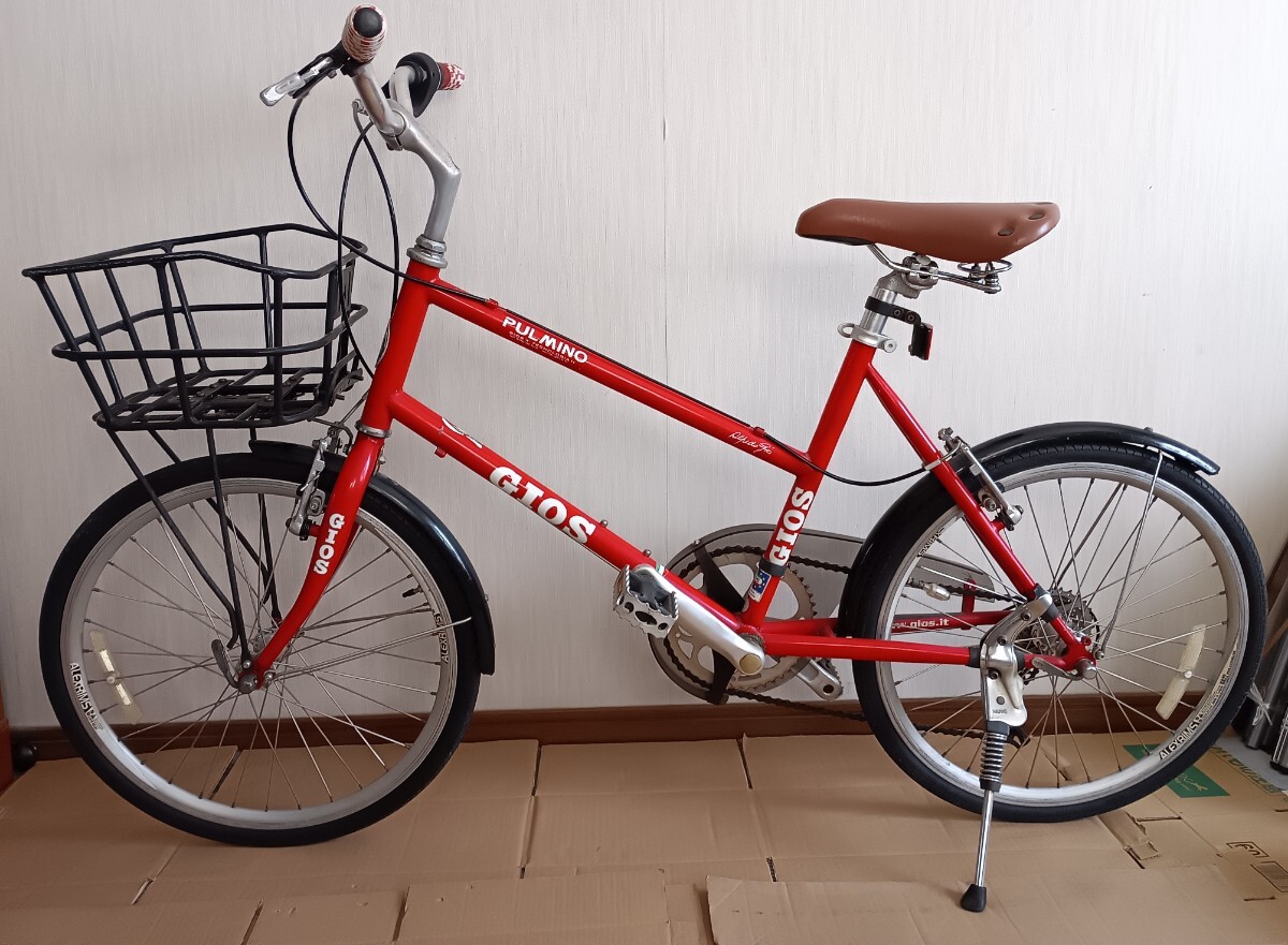 GIOS ジオス ミニベロ PULMINO 7速 20インチ 前カゴ付き □ 5933B-2の