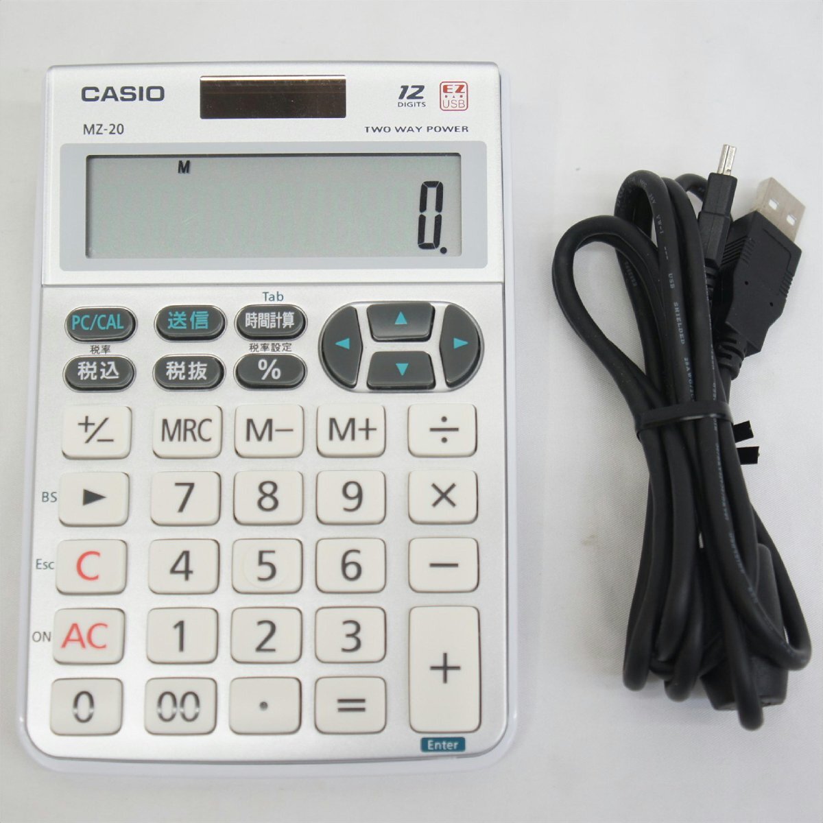 新品】☆CASIO カシオ JZ-22E 12桁 テンキー電卓☆未使用新品☆入手