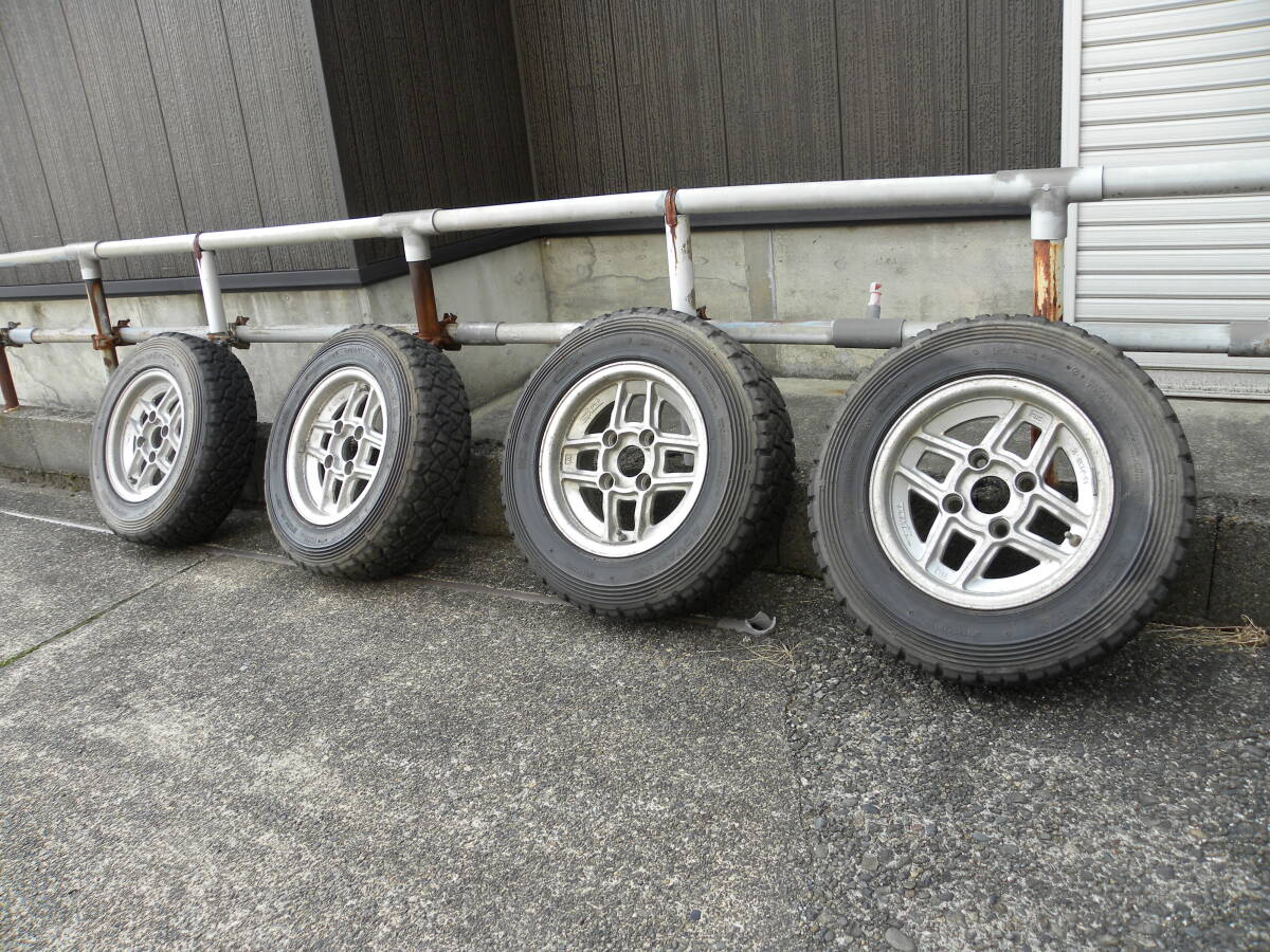 中古】当時物☆トムスTOM'S井桁ホイール13インチ7J×4本☆4穴/PCD114.3