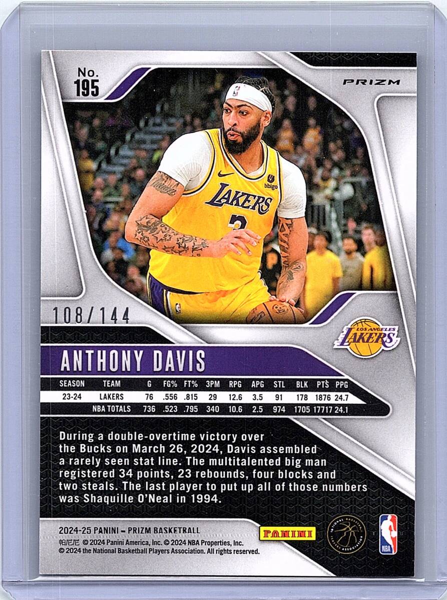 ◆◇◆スーパースターNBA アンソニー・デイビス等３名 直筆サイン入り帽子 新品】アンソニー・デイビス 直筆サインフォト/写真 NBA レイカーズ