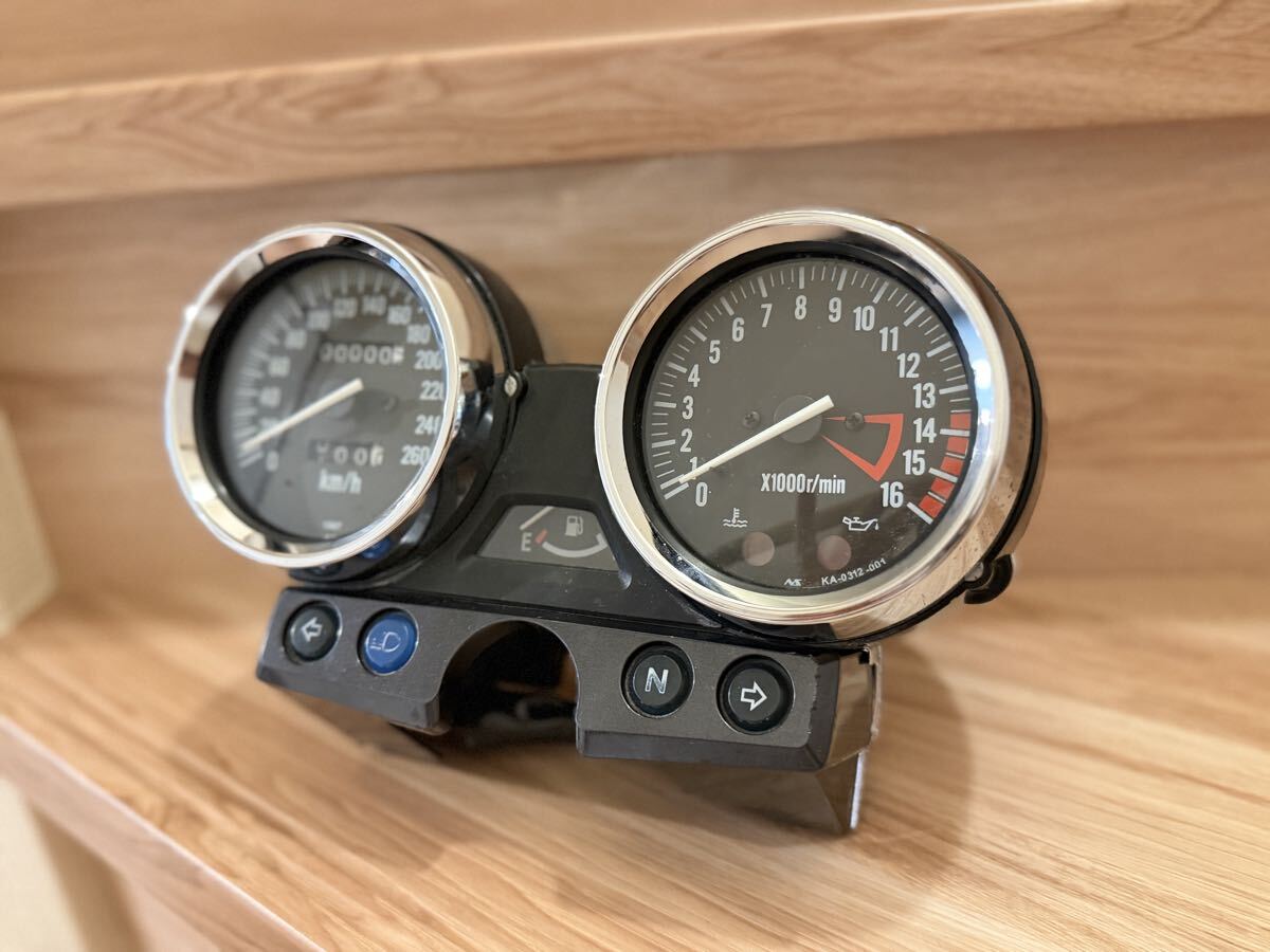 即配可 YAMAHA FZR1000 純正スピードメーターASSY 18776km フル