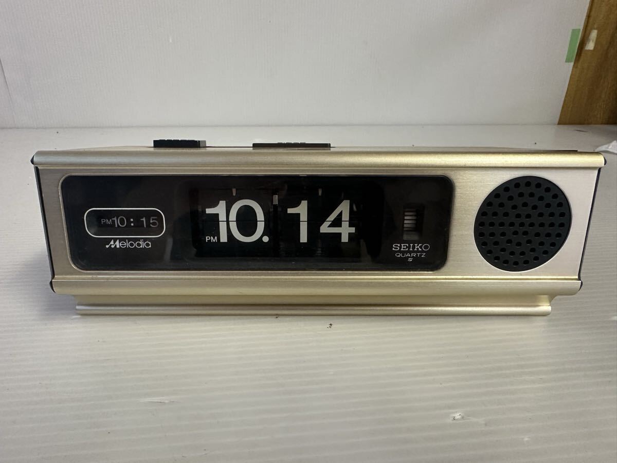 中古】昭和レトロ セイコー メロディア パタパタ時計 SEIKO Melodia