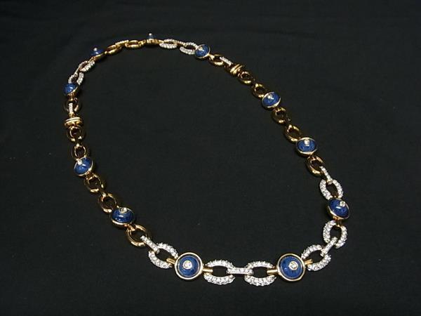 GACKT着 NEZCA スワロフスキー クリスタル ネックレス ミラーブラック