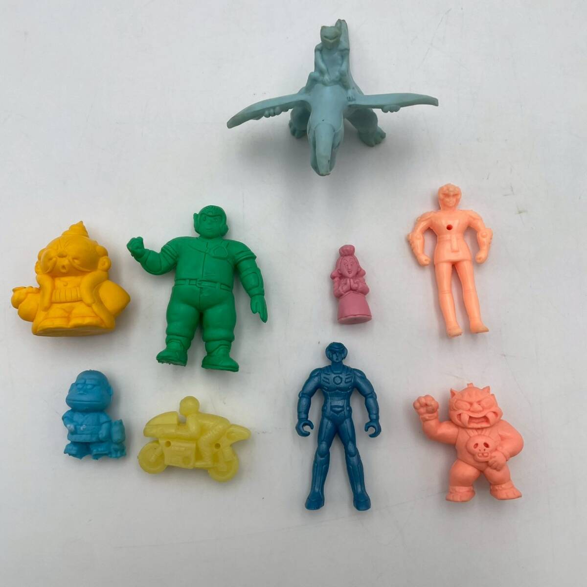 ジョイントロボ　ロボットミニプラ　ロッテフィギュア昭和レトロビンテージm □ 昭和レトロ ロッテ 食玩 ミニプラ ジョイントロボ 9体セット