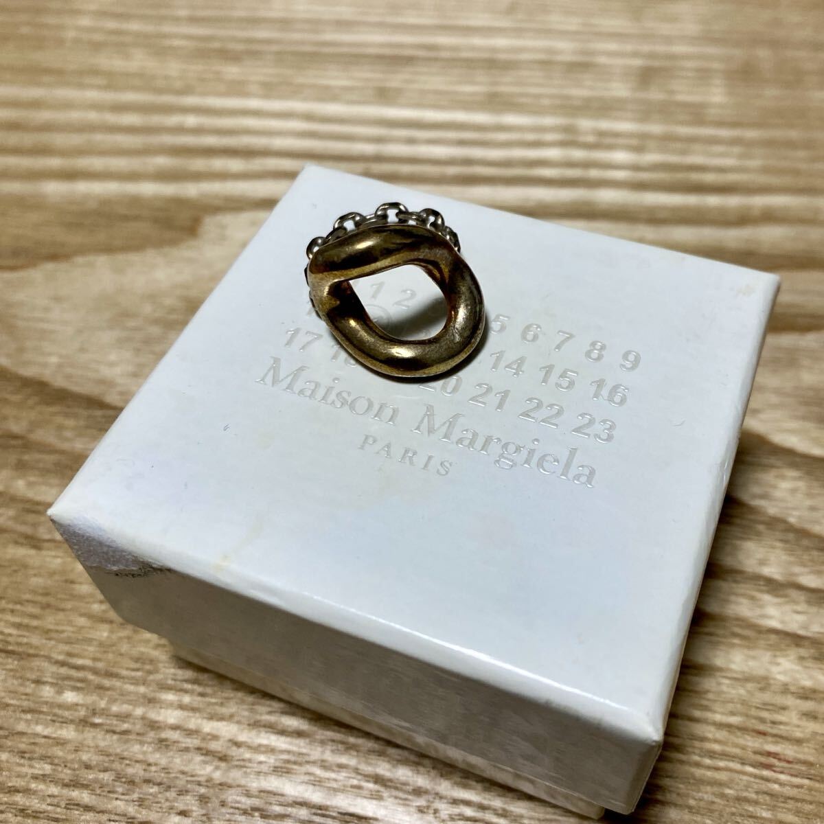 中古】正規品 2018SS メゾンマルジェラ 足袋 キーリング マルジェラ
