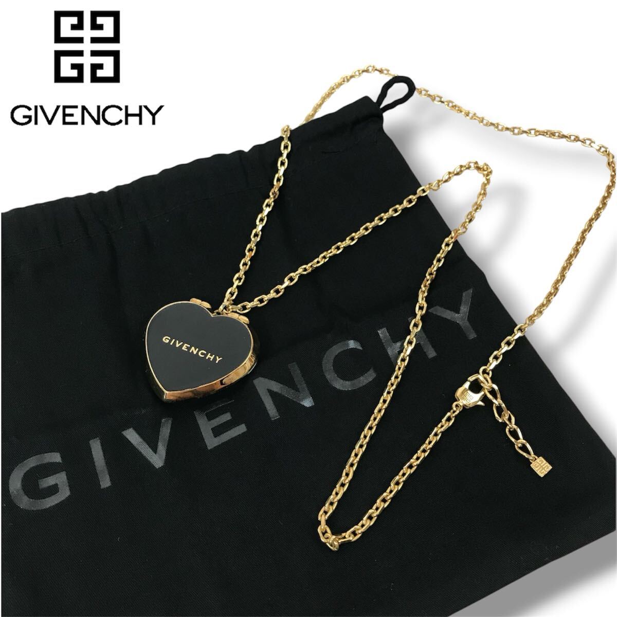 ② GIVENCHY ジバンシー コンパクトミラー ハート型 GIVENCHY ジバンシー ロゴマーク コンパクトミラー の落札情報詳細