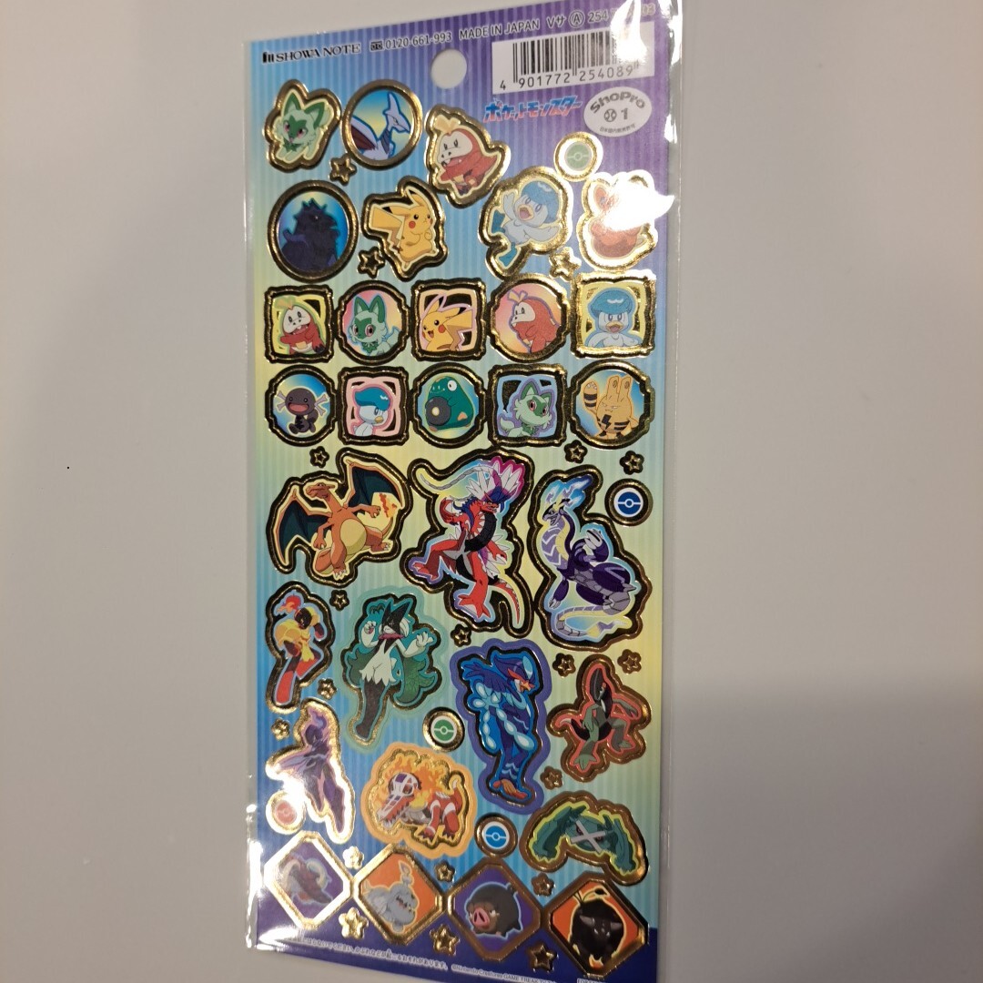 新品】2001年 ポケモン ステッカー付き下敷き B5サイズ 非売品 トミー