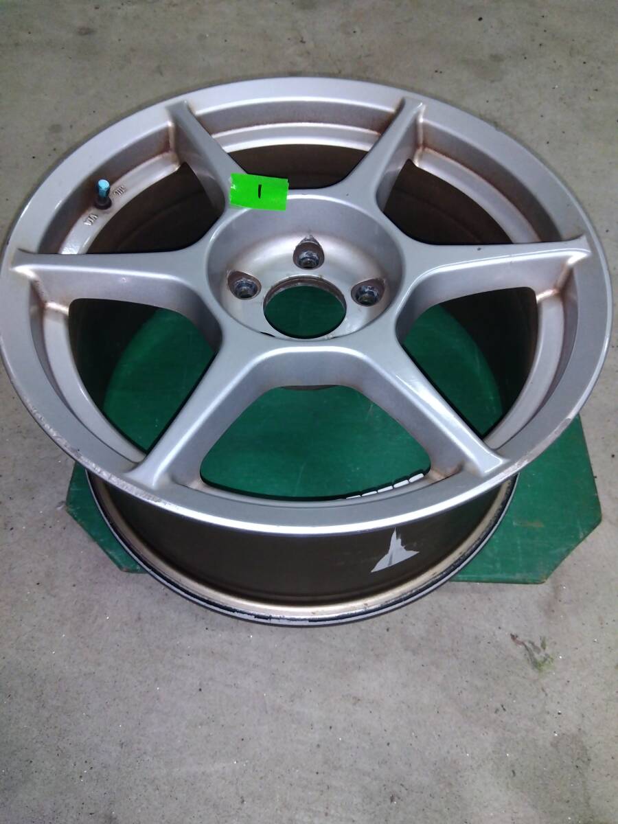 エイトスポーク ワタナベ風 14インチ 6J PCD100 4H オフセット+38 4本