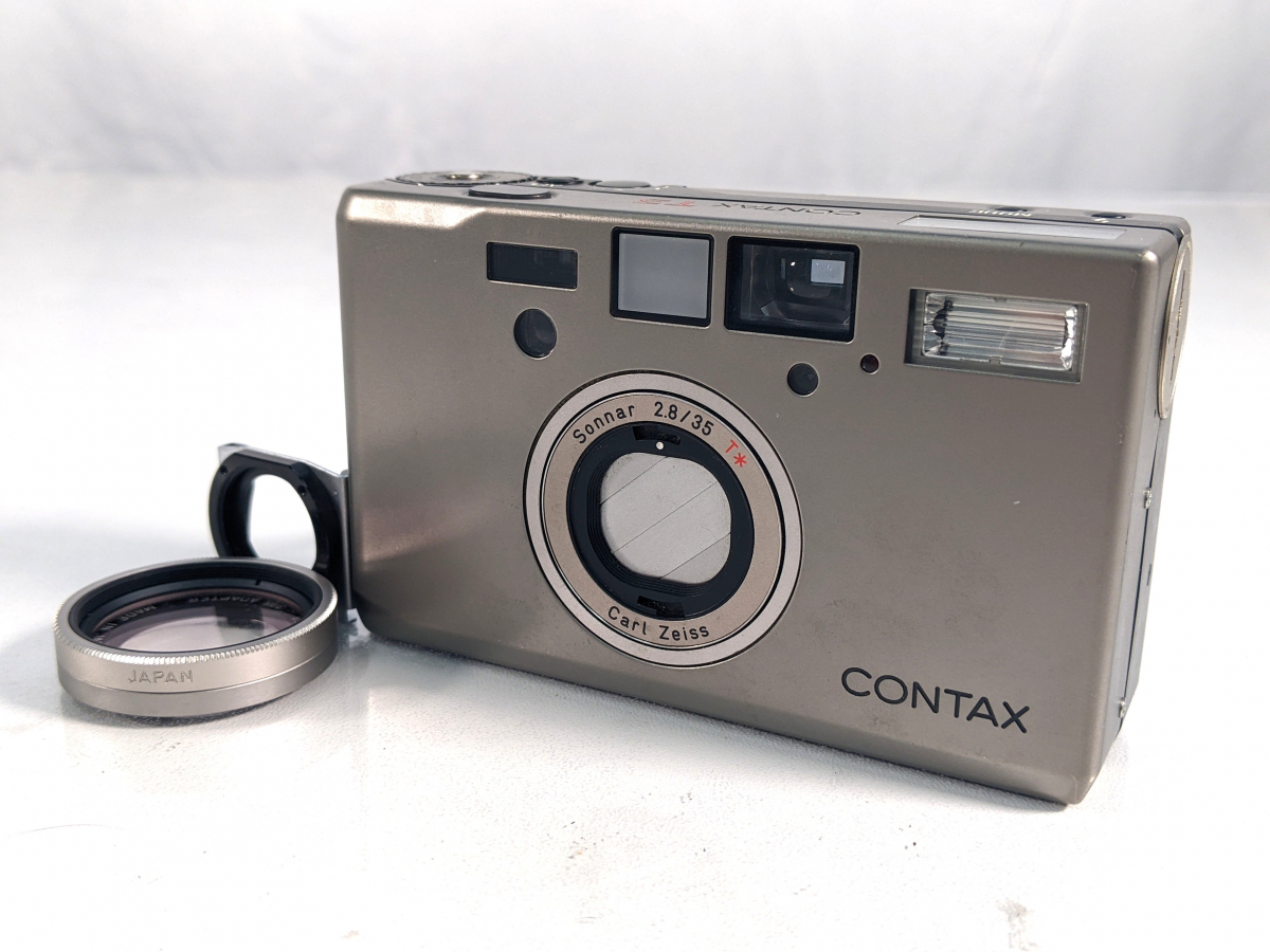 傷や汚れあり】【6/62EL】 CONTAX T2 コンタックス フィルムカメラ