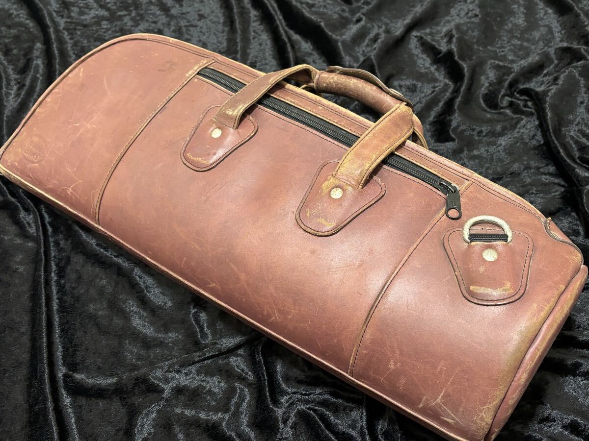 中古】Reunion bluesラニオンブルース本革トランペットシングルケース